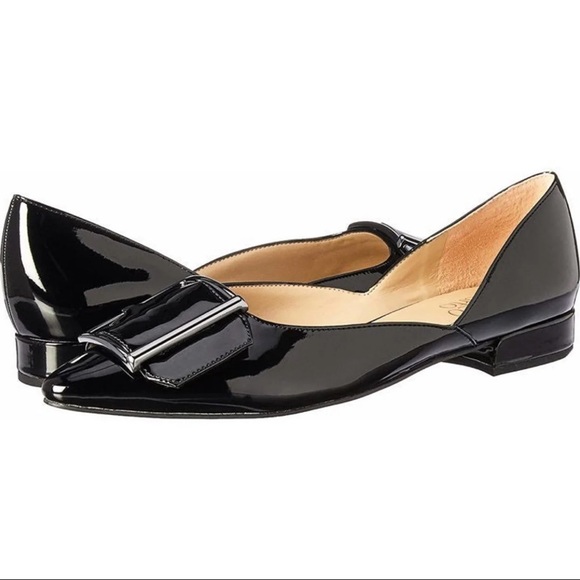 Franco Sarto Shoes - Franco Sarto Shiny Black Shauna Ballet Flats